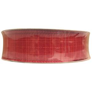 Member's Mark Wired Edge Premium Spring Ribbon, 1.5"W x 50yds - Red